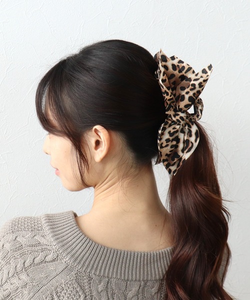 Three Four Time（スリーフォータイム） ヘアクリップ レオパード