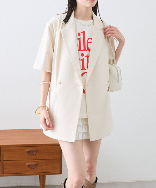 「mystic」 テーラードジャケット FREE ブラック レディース_画像3