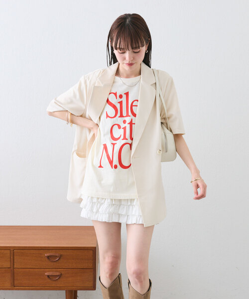 「mystic」 テーラードジャケット FREE ブラック レディース_画像4