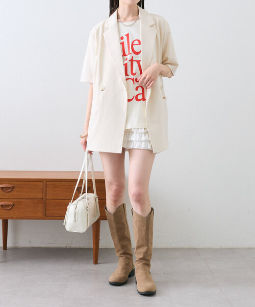 「mystic」 テーラードジャケット FREE ブラック レディース_画像5