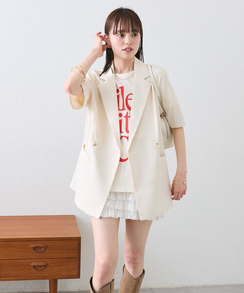 「mystic」 テーラードジャケット FREE ブラック レディース_画像8