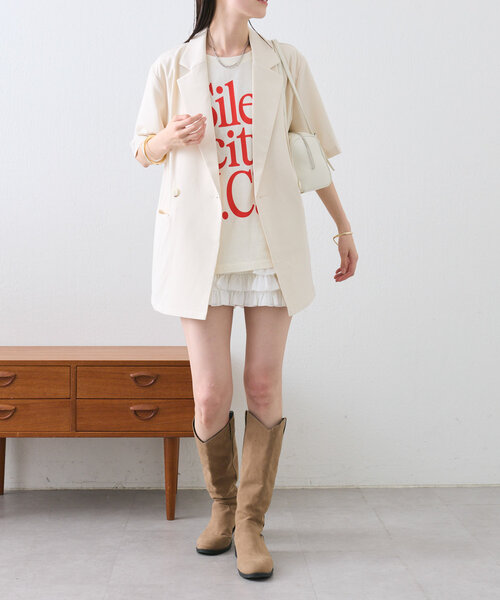 「mystic」 テーラードジャケット FREE ブラック レディース_画像9