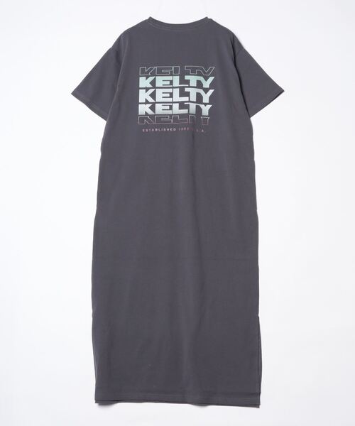 「KELTY」 Tシャツワンピース L ブラック レディース_画像2