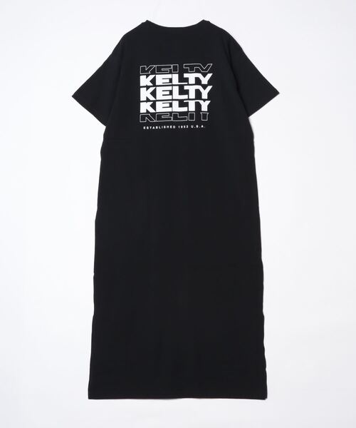「KELTY」 Tシャツワンピース L ブラック レディース_画像4
