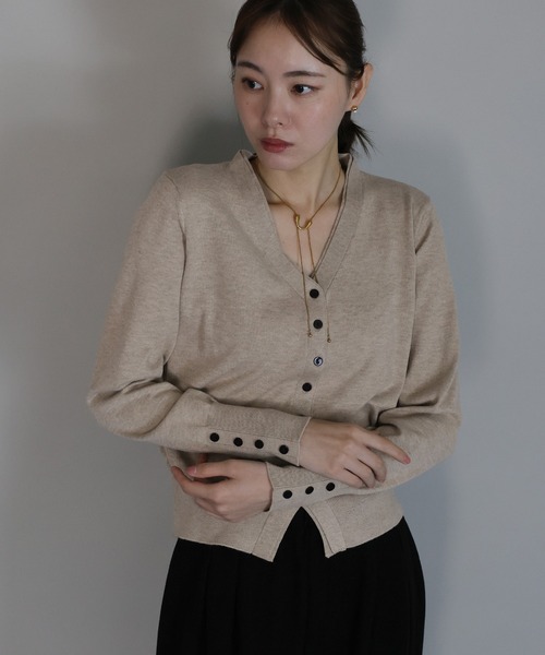 J by blue（ジェイバイブルー） カーディガン フェイクレイヤード