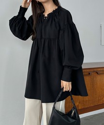 「callautia」 長袖ブラウス LARGE ホワイト レディースの画像3