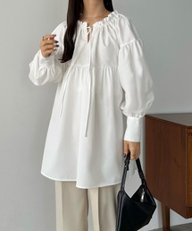 「callautia」 長袖ブラウス LARGE ホワイト レディースの画像6