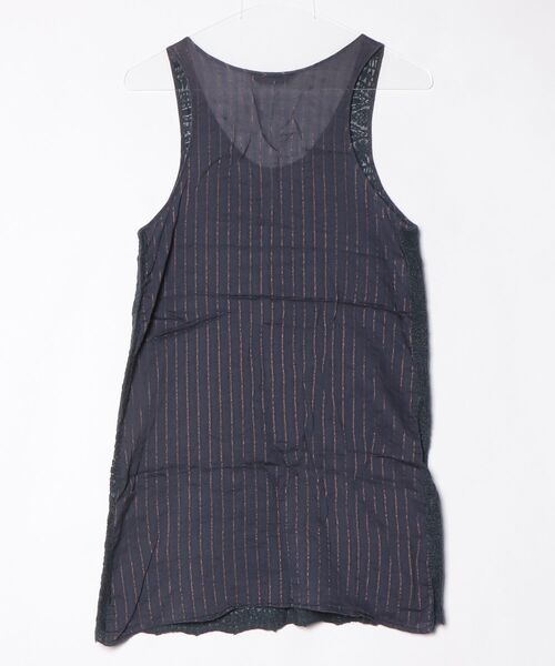 「navasana」 レースノースリーブワンピース FREE ネイビー レディース_画像2