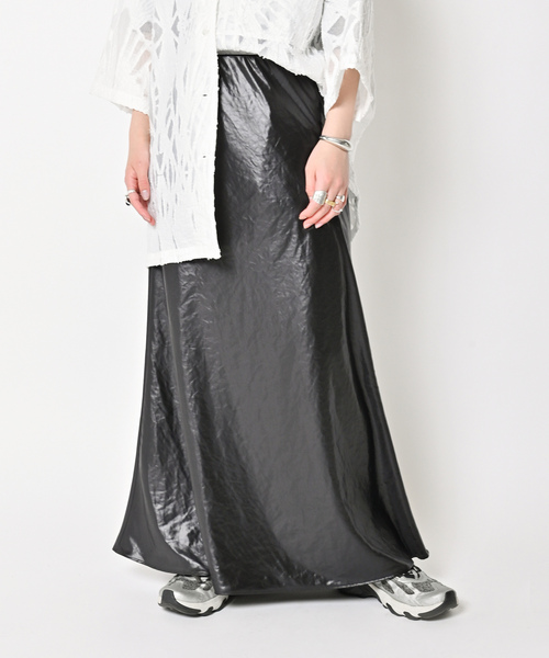 「CITYSHOP」 ロングスカート 36 ベージュ レディース_画像2