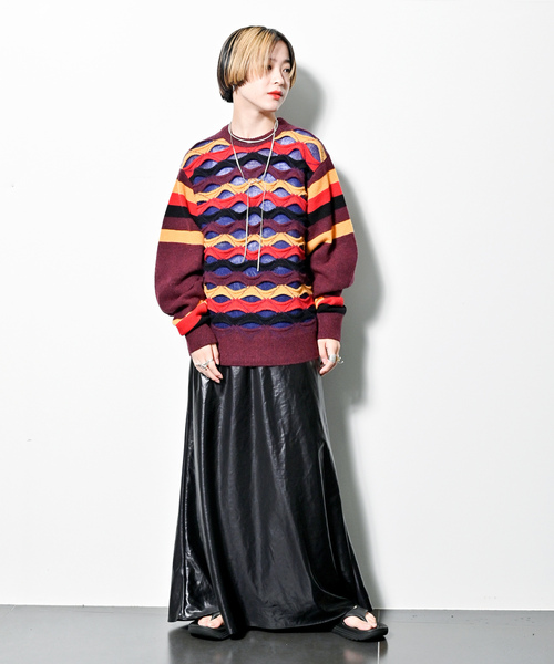 「CITYSHOP」 ロングスカート 36 ベージュ レディース_画像3