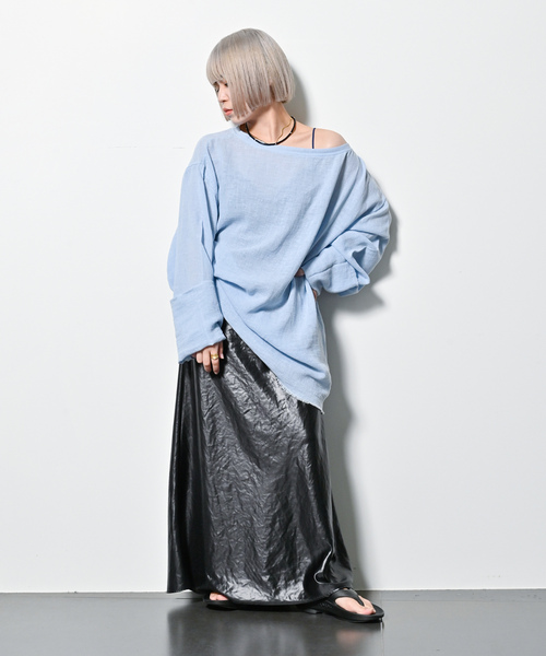 「CITYSHOP」 ロングスカート 36 ベージュ レディース_画像5