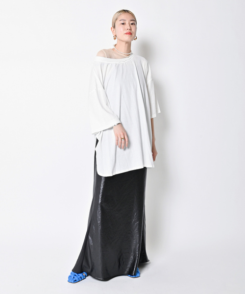 「CITYSHOP」 ロングスカート 36 ベージュ レディース_画像7