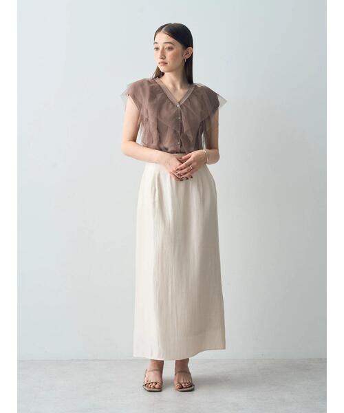 「YECCA VECCA」 スカート M モカ レディース_画像2