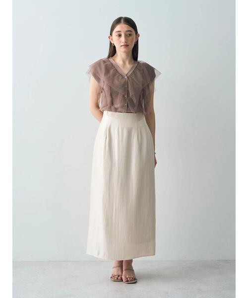 「YECCA VECCA」 スカート M モカ レディース_画像3