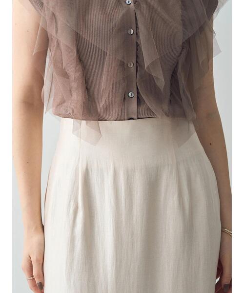 「YECCA VECCA」 スカート M モカ レディース_画像8