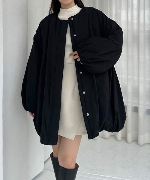 「Louere」 コート X-LARGE ブラック レディース_画像2