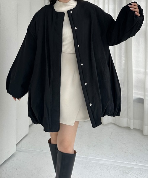 「Louere」 コート X-LARGE ブラック レディース_画像3