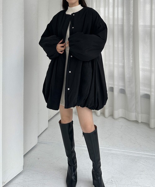 「Louere」 コート X-LARGE ブラック レディース_画像4