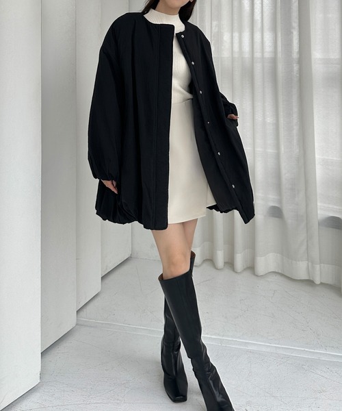 「Louere」 コート X-LARGE ブラック レディース_画像5