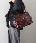 ボストンバッグ ハトメベルト付ボストンBAG ...の詳細画像1