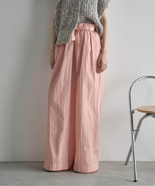 THE Yon イージーパンツ FREE サーモンピンク レディース : ZOZOTOWN