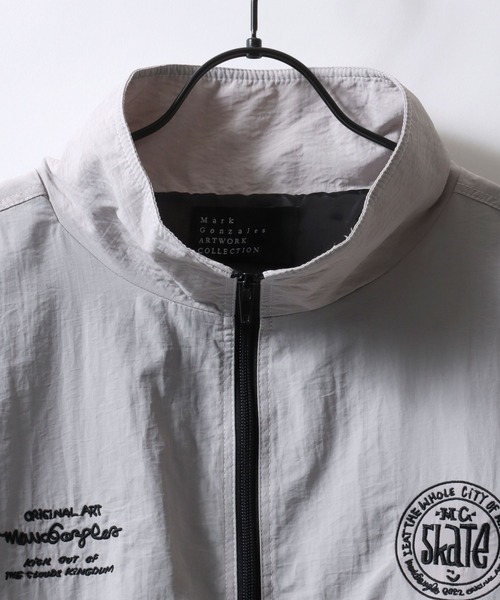 「Mark Gonzales」 ブルゾン M ライトグレー メンズ_画像6