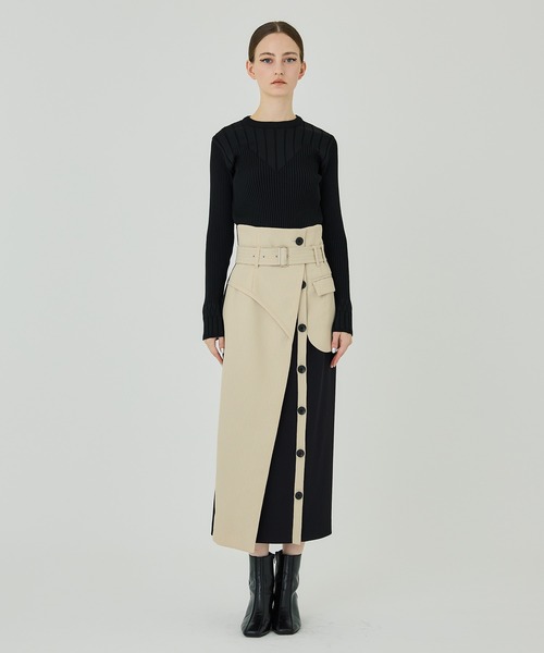 「UNITED TOKYO」 ロングスカート 1 ブラック レディース_画像6