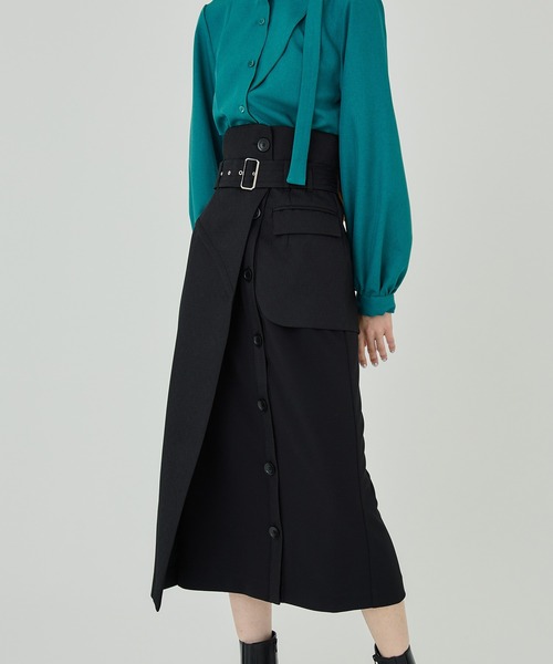 UNITED TOKYO（ユナイテッドトウキョウ） ロングスカート 1 ブラック