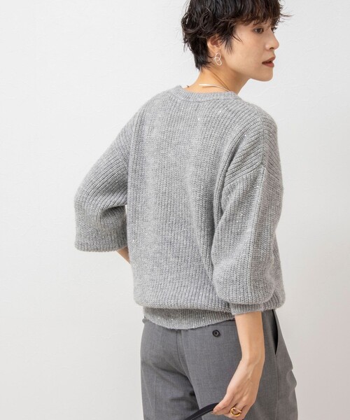 「NOLLEY'S Sophi」 長袖ニット 38 サックスブルー レディース_画像7