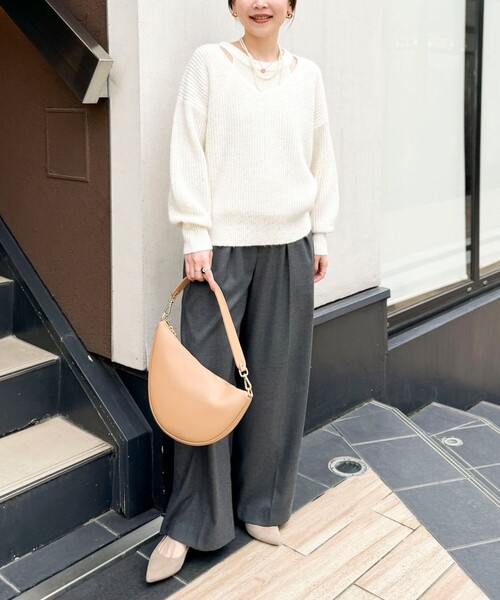 「NOLLEY'S Sophi」 長袖ニット 38 サックスブルー レディース_画像9