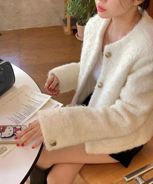 FAVORITO ジャケット ノーカラージャケット ノーカラーシングル