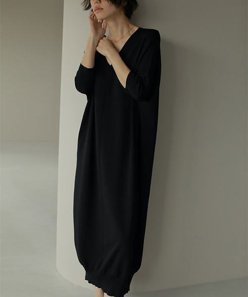 新品✨ETRE TOKYO ニットワンピース　ブラック　ロング丈 ETRE TOKYO（エトレトウキョウ） ニットワンピース FREE ブラック