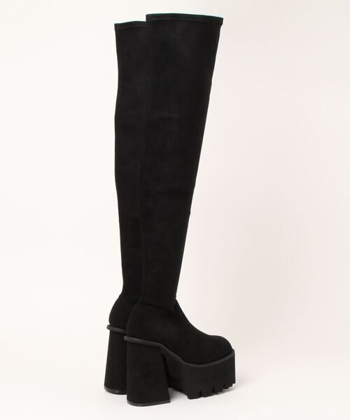 EMODA（エモダ） ロングブーツ SMALL ブラック レディース : ZOZOTOWN