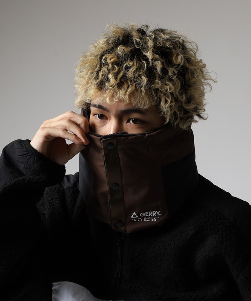 GERRY（ジェリー） ネックウォーマー スヌード 撥水加工 2WAY フード