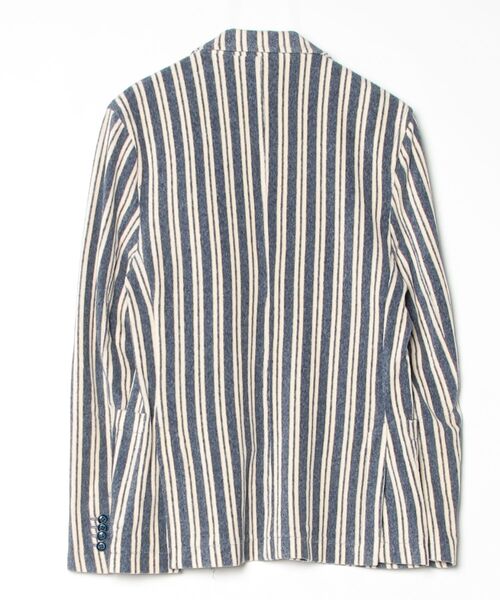 「CIRCOLO 1901」 ストライプ柄テーラードジャケット 50 ネイビー メンズ_画像2