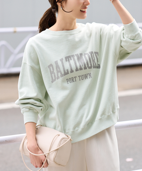 FRAMeWORK（フレームワーク） トレーナー スウェット PRINT スウェット