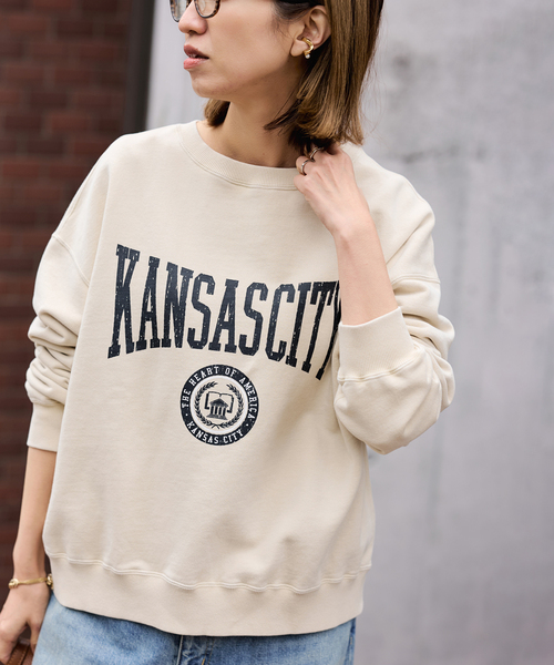 FRAMeWORK（フレームワーク） トレーナー スウェット PRINT スウェット