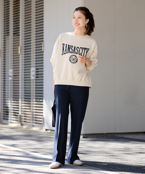 FRAMeWORK（フレームワーク） トレーナー スウェット PRINT スウェット