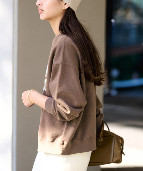 FRAMeWORK（フレームワーク） トレーナー スウェット PRINT スウェット