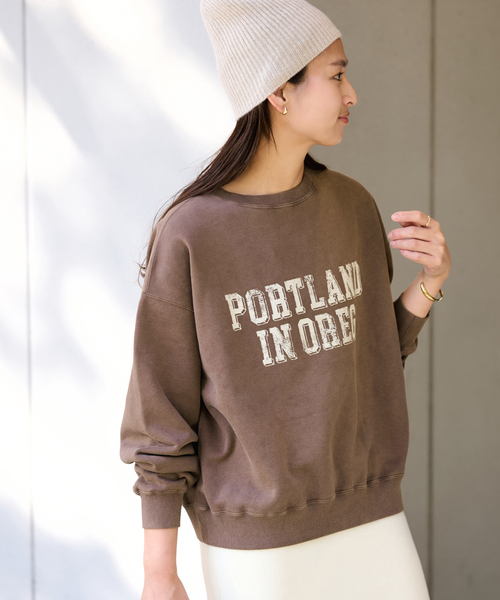 FRAMeWORK（フレームワーク） トレーナー スウェット PRINT スウェット