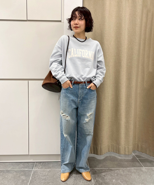 FRAMeWORK（フレームワーク） トレーナー スウェット PRINT スウェット