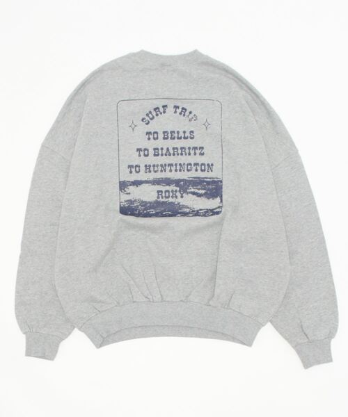 「ROXY」 スウェットカットソー MEDIUM グレー レディース_画像3