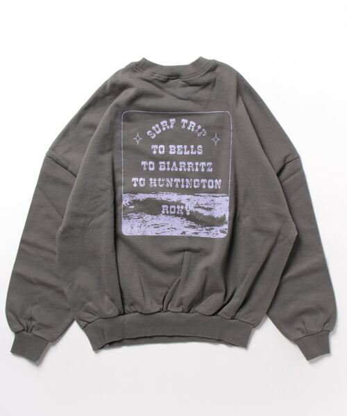 「ROXY」 スウェットカットソー MEDIUM グレー レディース_画像4