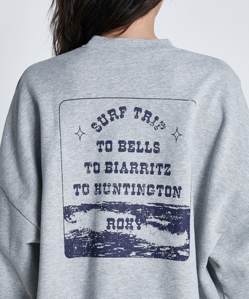 「ROXY」 スウェットカットソー MEDIUM グレー レディース_画像6