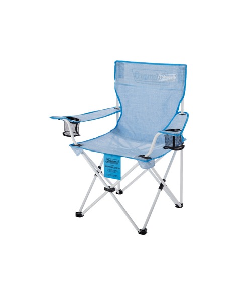 コールマン　キャンピングチェア　ブルー 僕の最強焚き火チェア『コールマン コンパクトフォールディングチェア