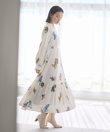 Andemiu（アンデミュウ） ワンピース ボタニカルフラワーワンピース