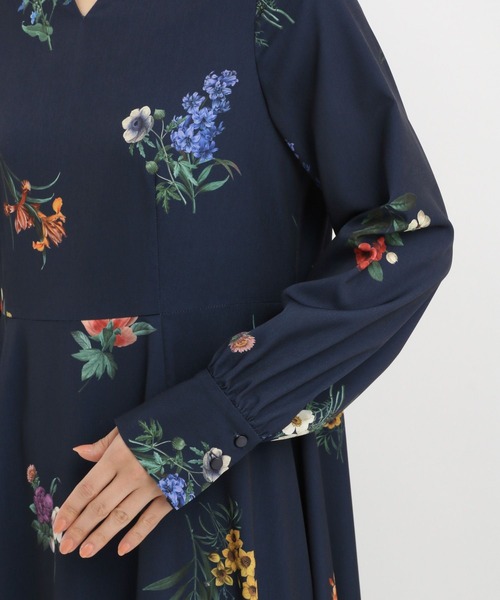 Andemiu（アンデミュウ） ワンピース ボタニカルフラワーワンピース