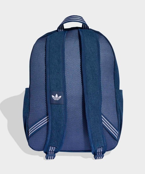 デニム ロゴプリント バックパック adidas（アディダス） デイバック リュック アディカラー クラシック