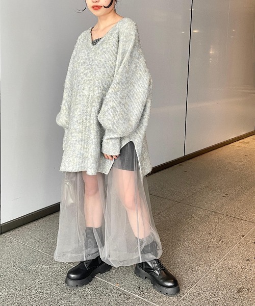 「Kastane」 長袖ニット FREE ブルー レディース_画像3