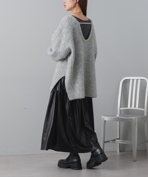 「Kastane」 長袖ニット FREE ブルー レディース_画像5